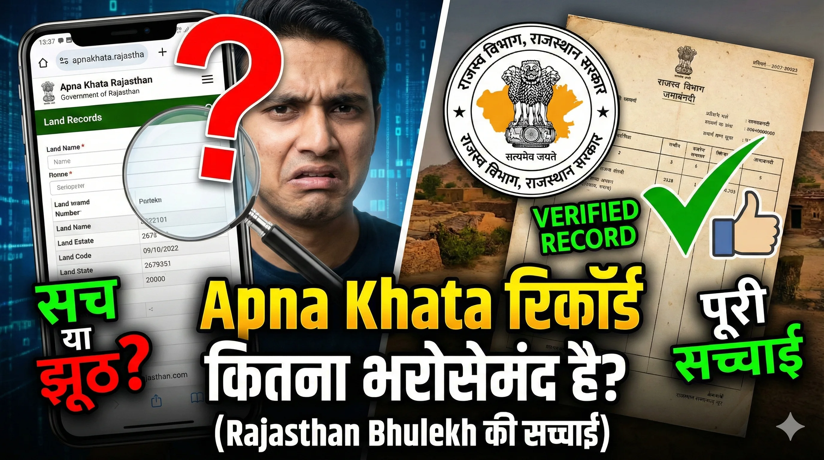 Apna Khata Record Kitna Bharosemand Hai? Rajasthan Bhulekh Guide